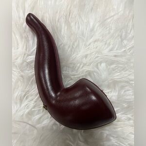 Imp Pipe/Meerschaum vintage hinged pipe case (pipe not included)